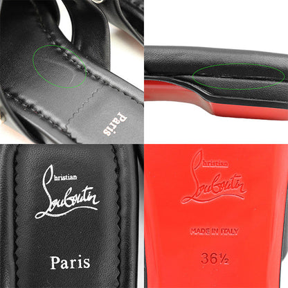 クリスチャンルブタン MISS SPIKA CLUB FLAT レザーサンダル
