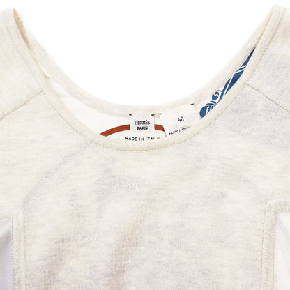 エルメス エクスリブリス シルク カシミヤ ニットプルオーバー40