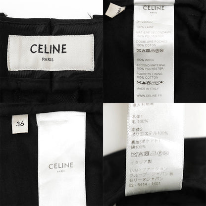 セリーヌ ウールポリエステルパンツ