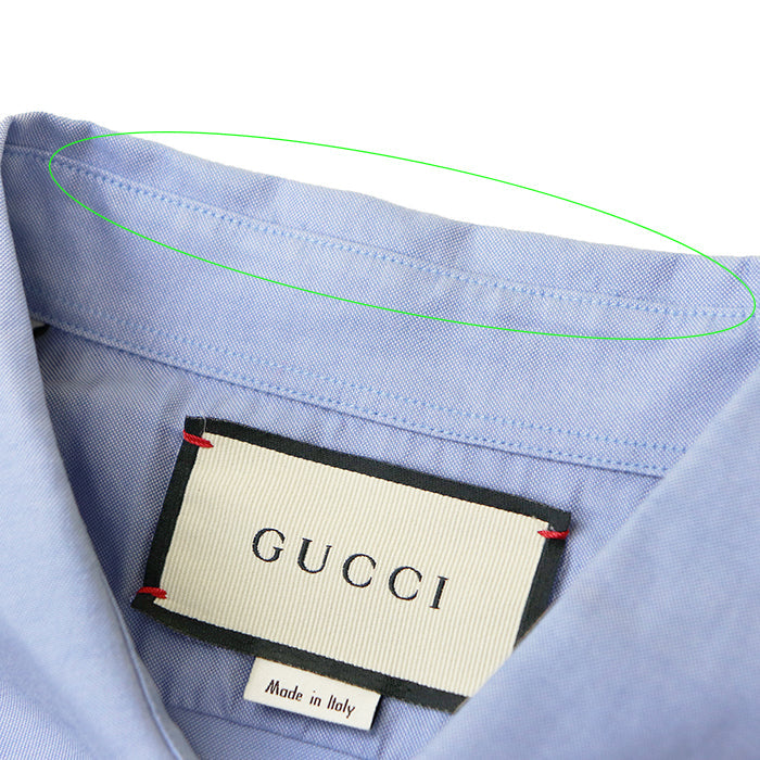 グッチ GUCCIBAND エンブロイダリー コットンシャツ