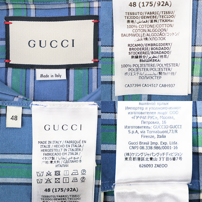 グッチ コットン半袖シャツ