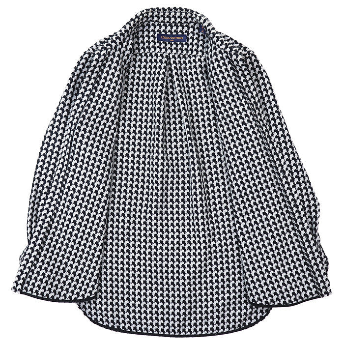 ルイヴィトン 千鳥格子メタリックヤーンシャツ