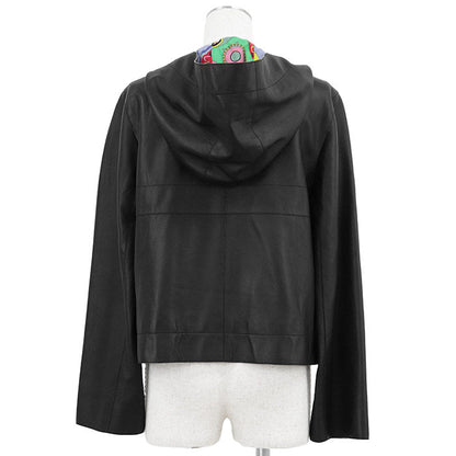 エルメス Festival ラムレザー フーデッドジャケット