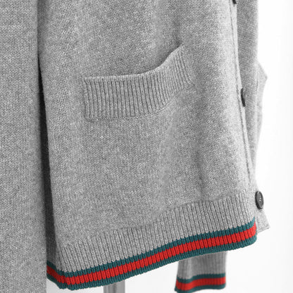 グッチ ウールカシミヤニットカーディガン