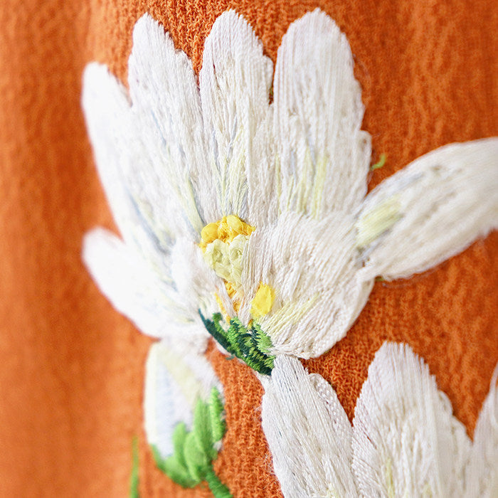 ドルチェ＆ガッバーナ 花柄刺繍ウールスカート