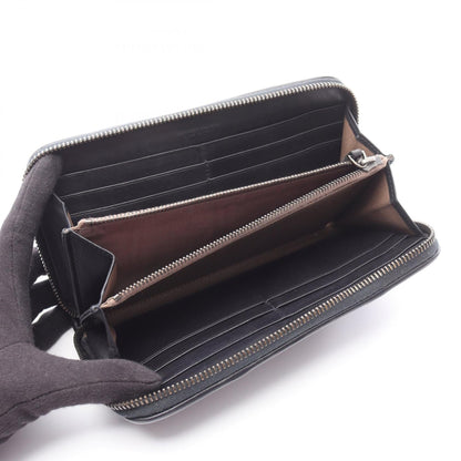 ボッテガヴェネタ イントレチャート レザー ラウンド長財布