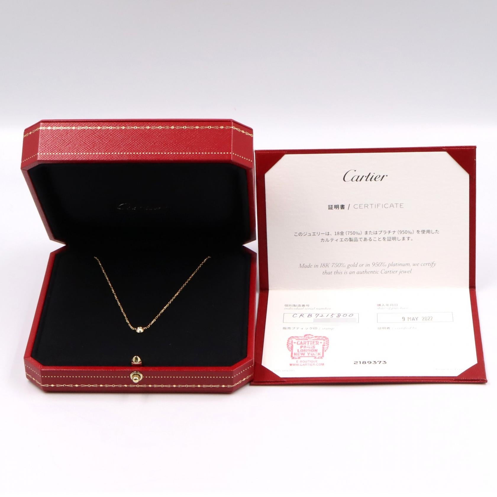 カルティエ ダイヤモンド レジェ Au750 ネックレス