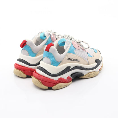 バレンシアガ TRIPLE S レザー ファブリック スニーカー