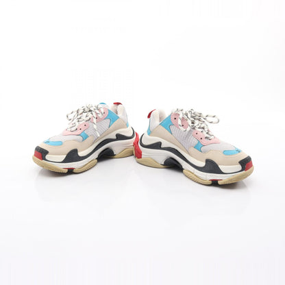 バレンシアガ TRIPLE S レザー ファブリック スニーカー
