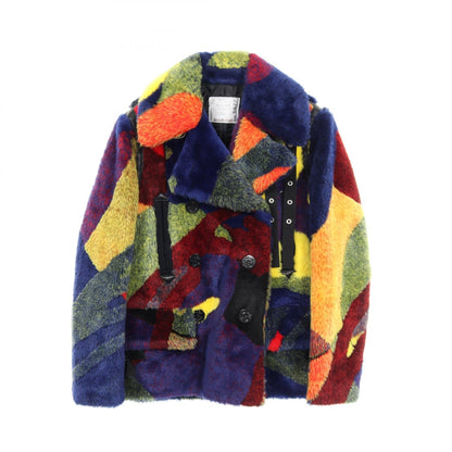 サカイ sacai × KAWS フェイクファーコート