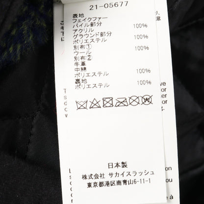 サカイ sacai × KAWS フェイクファーコート