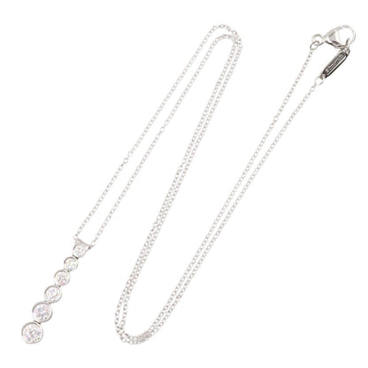 ティファニー ジャズ グラジュエイテッド ドロップ Pt950 ダイヤモンド ネックレス