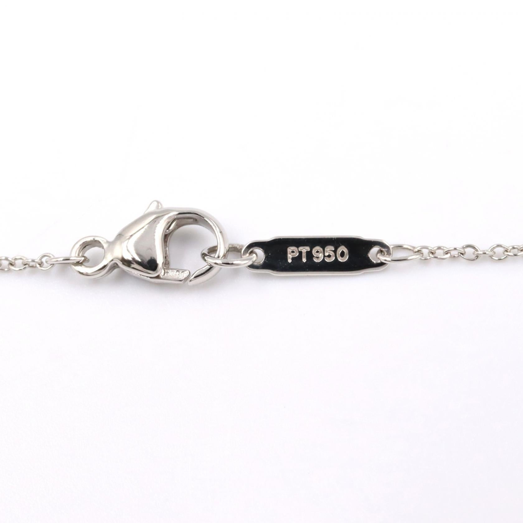 ティファニー ジャズ グラジュエイテッド ドロップ Pt950 ダイヤモンド ネックレス