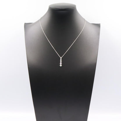 ティファニー ジャズ グラジュエイテッド ドロップ Pt950 ダイヤモンド ネックレス