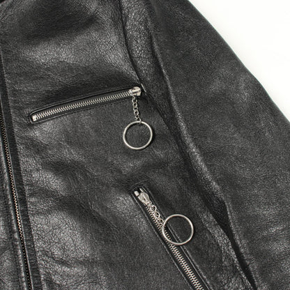 バレンシアガ レザーライダースジャケット