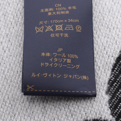 ルイヴィトン LVエセンシャル ノワール ウールマフラー