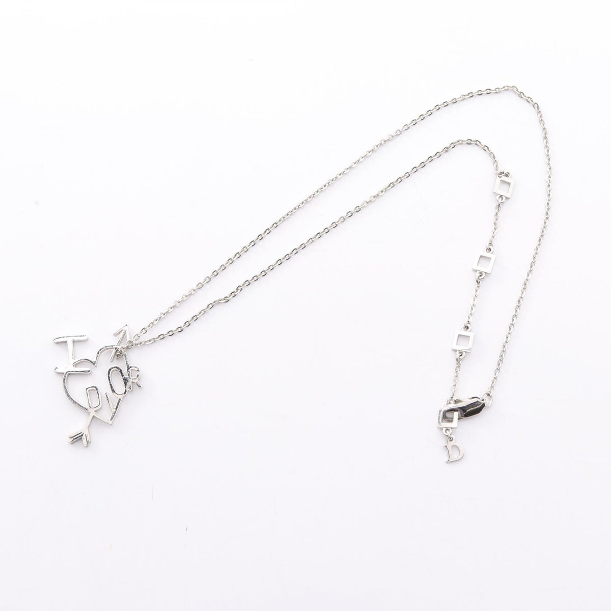 ディオール I LOVE DIOR ステンレススチール ネックレス