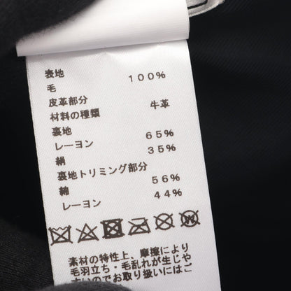 エルメス ライリー ウール レザーキャップ