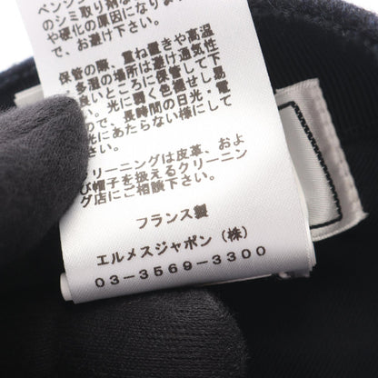 エルメス ライリー ウール レザーキャップ
