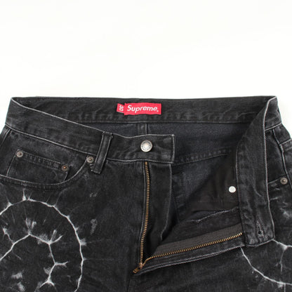 シュプリーム shibori loose fit jean コットンジーンズ