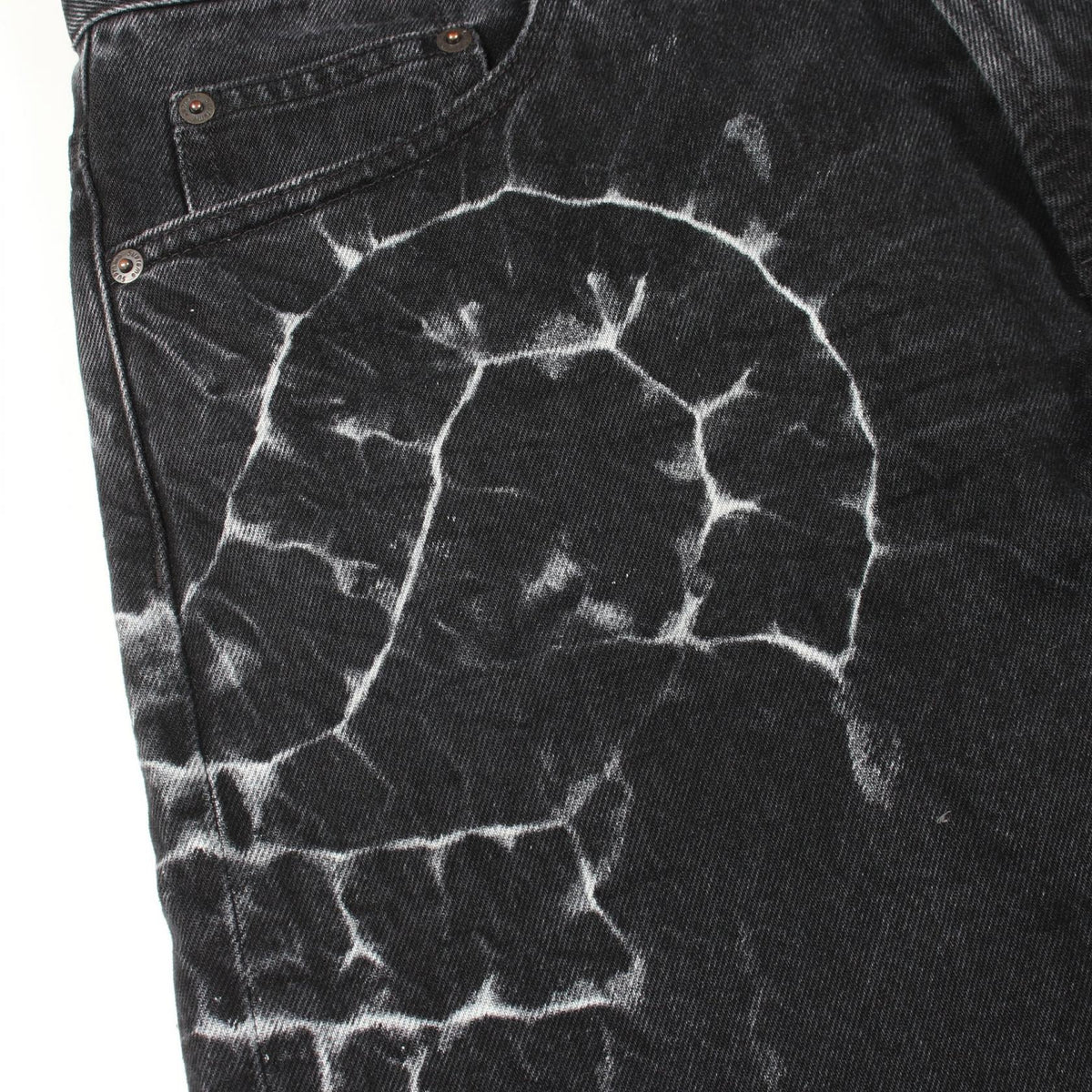 シュプリーム shibori loose fit jean コットンジーンズ