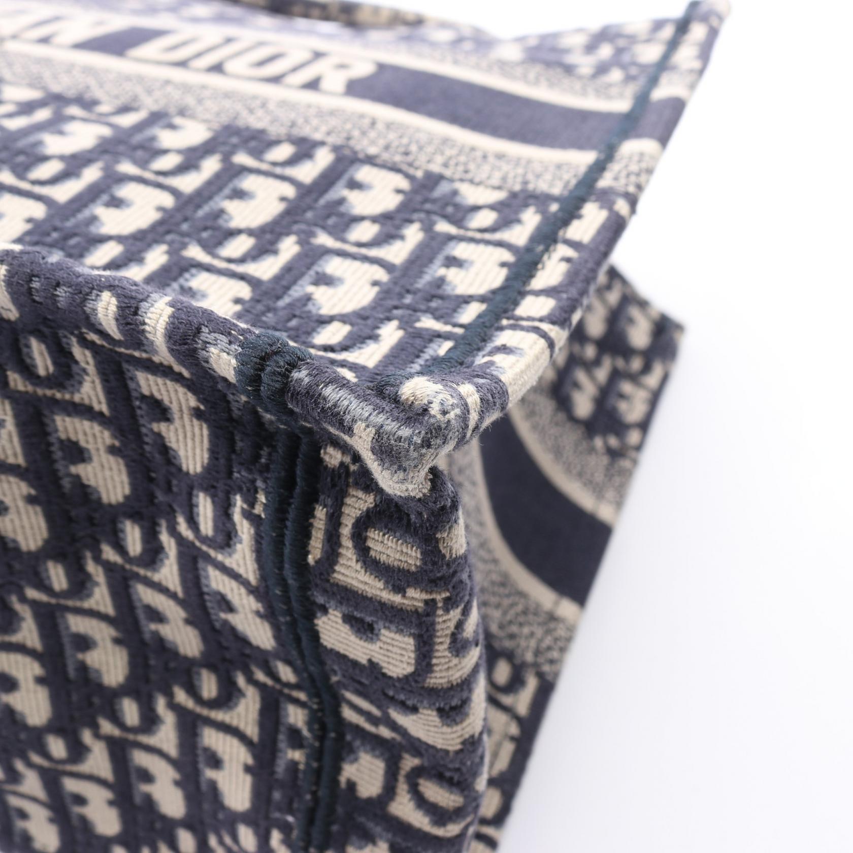 ディオール BOOK TOTE オブリークエンブロイダリー キャンバストートバッグ