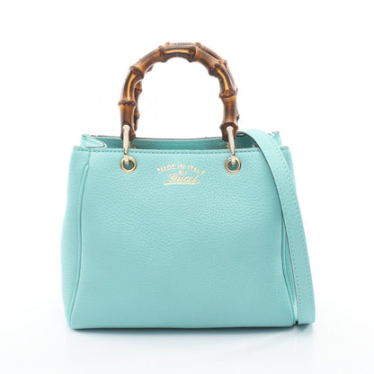グッチ バンブー ミニショッパー 2way レザー ハンドバッグ