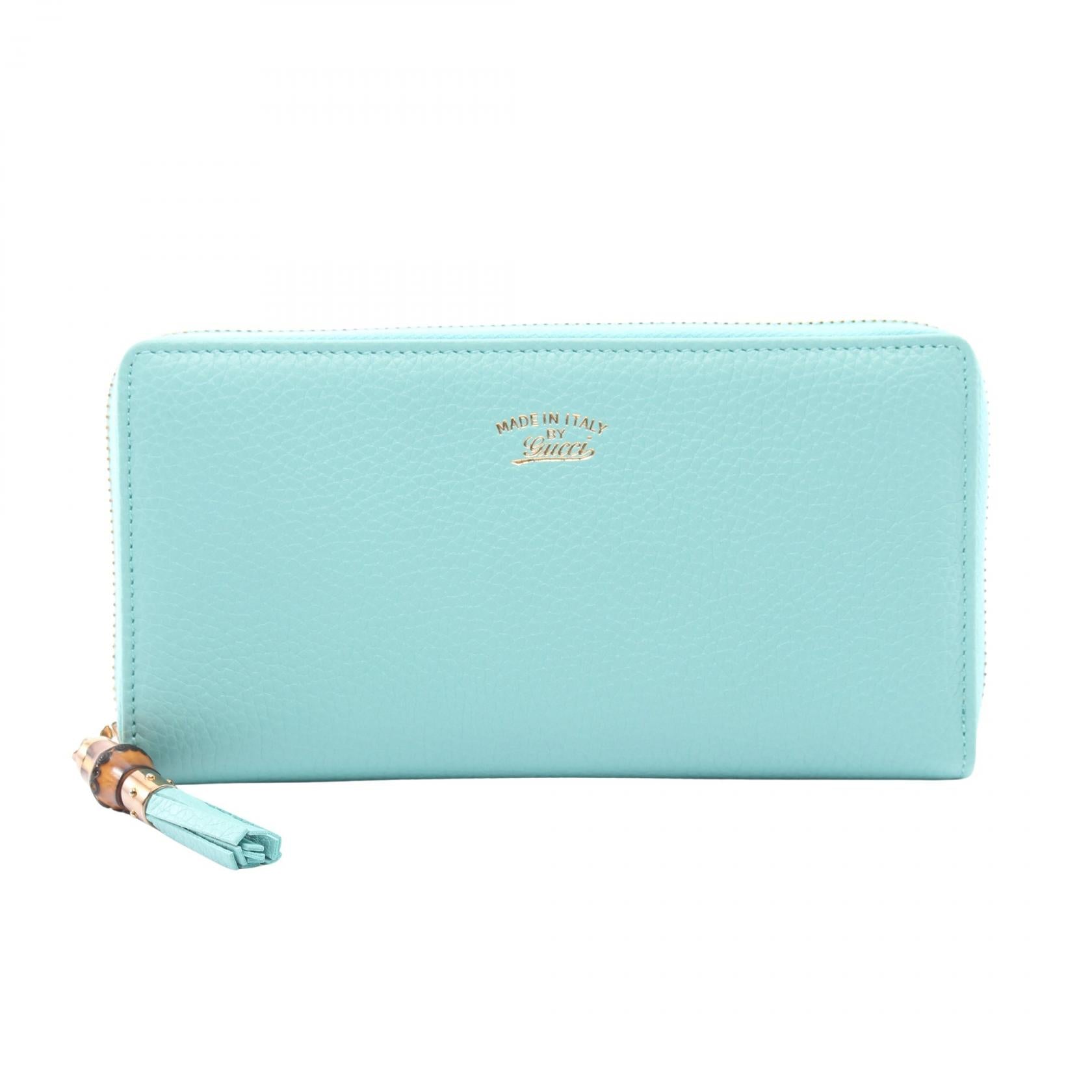 グッチ バンブー レザーラウンド長財布