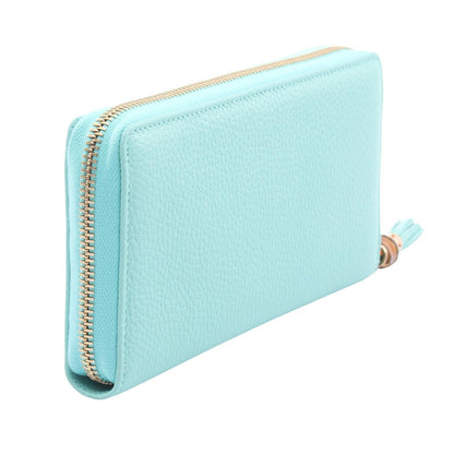 グッチ バンブー レザーラウンド長財布