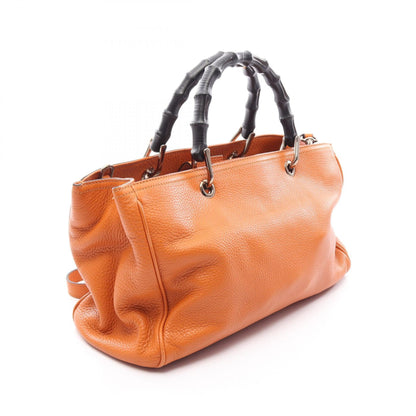 グッチ バンブーショッパー ミディアム レザー 2wayトートバッグ