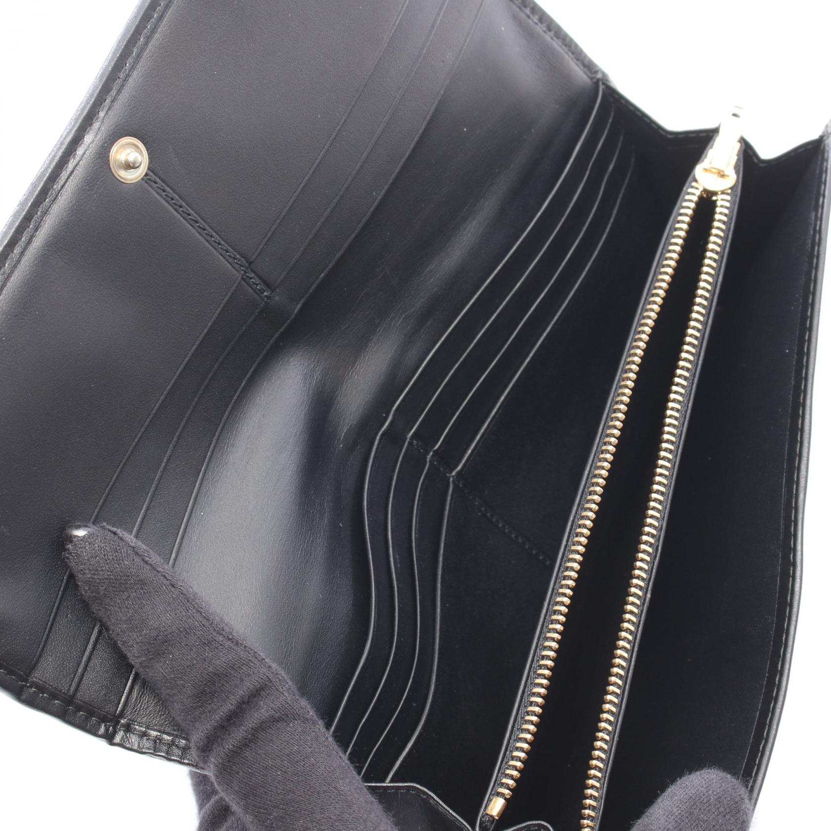 ロエベ アナグラム レザー 二つ折り長財布