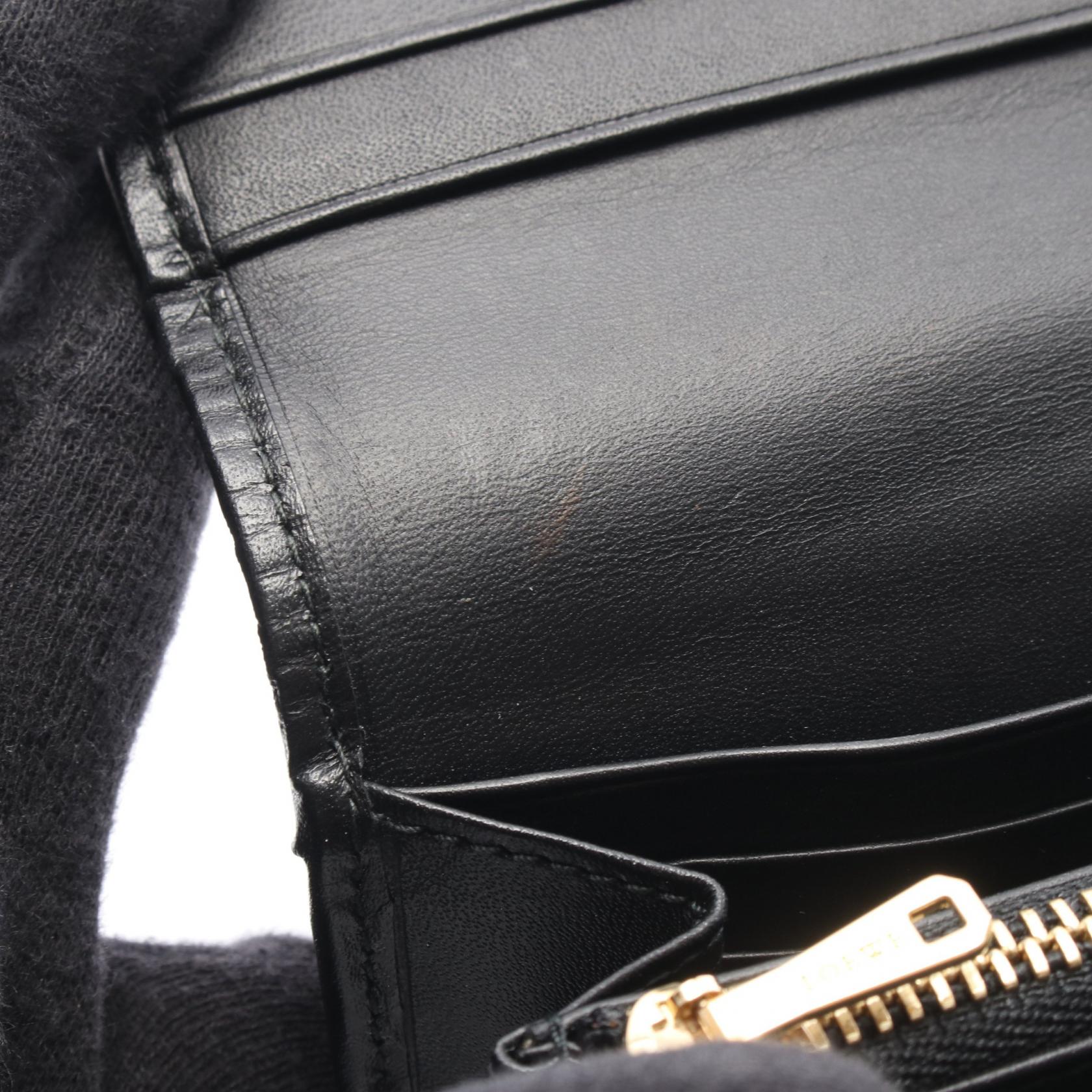 ロエベ アナグラム レザー 二つ折り長財布