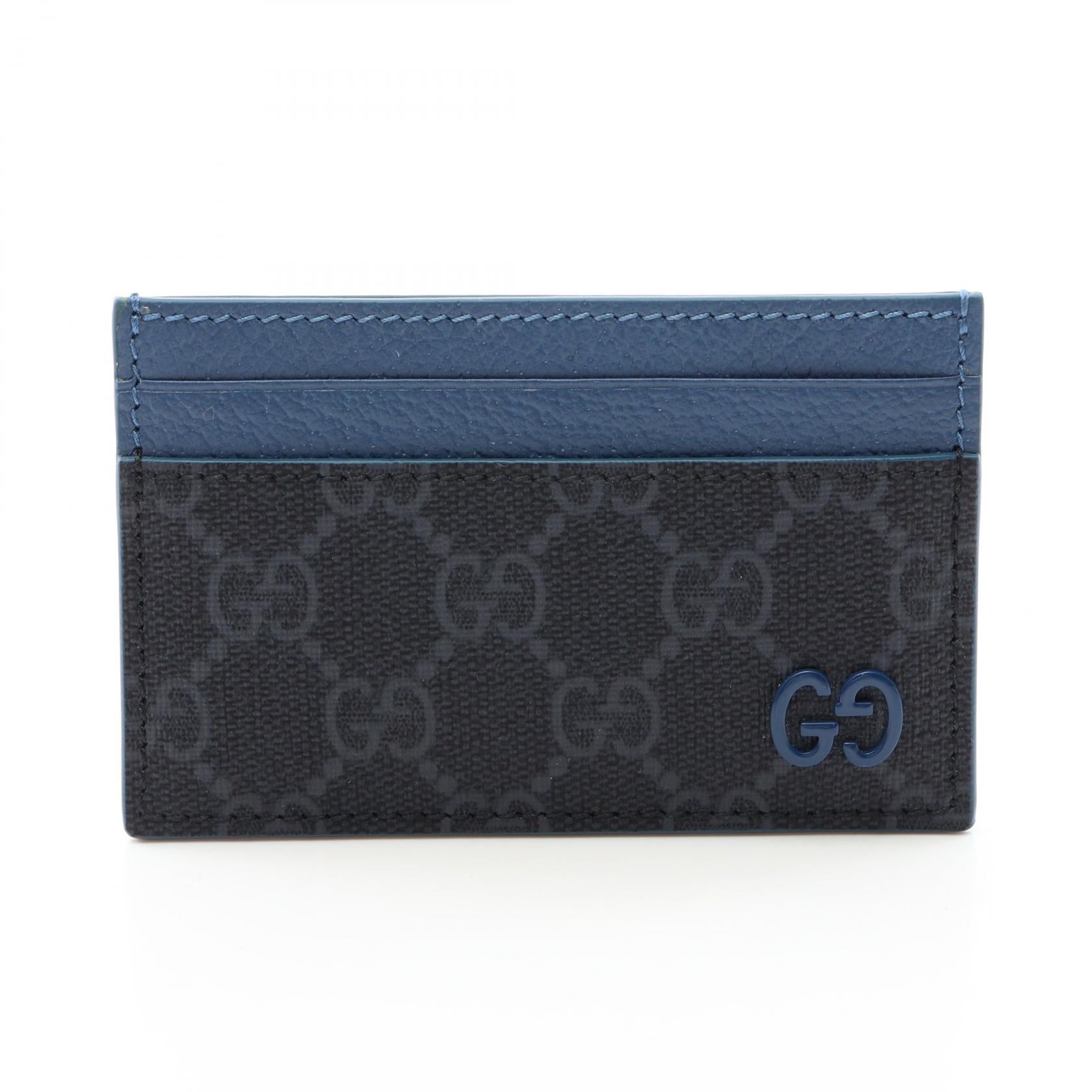 グッチ GGスプリーム レザー PVC カードケース
