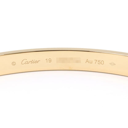 カルティエ ラブ Au750 ブレスレット 19号