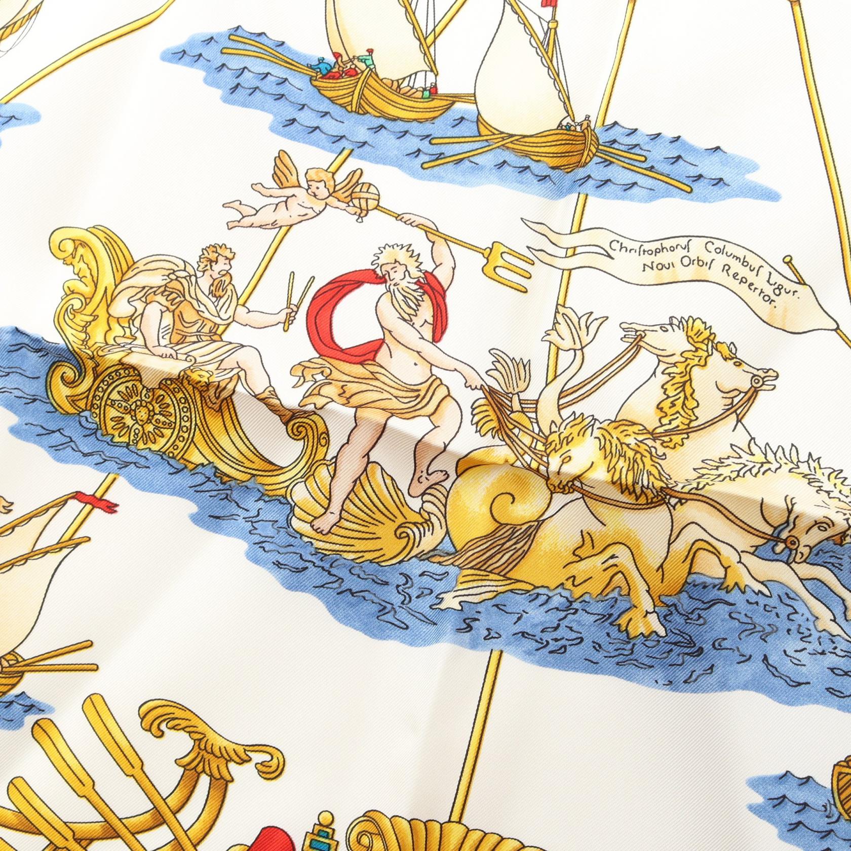 エルメス カレ90 VOILES DE LUMIERE シルクスカーフ