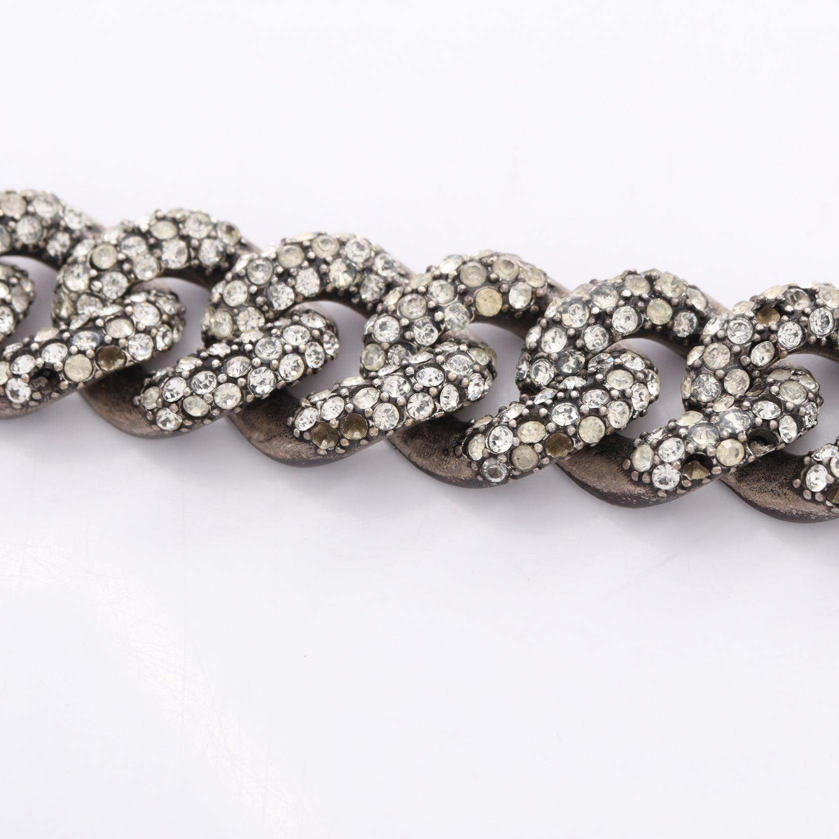 イヴサンローラン METAL CURB CHAIN NECKLACE ネックレス