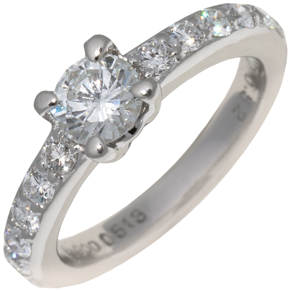 Pt900 プラチナ ダイヤモンド リング 0.52ct
