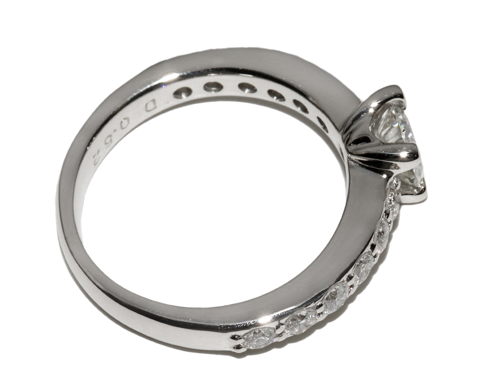 Pt900 プラチナ ダイヤモンド リング 0.52ct