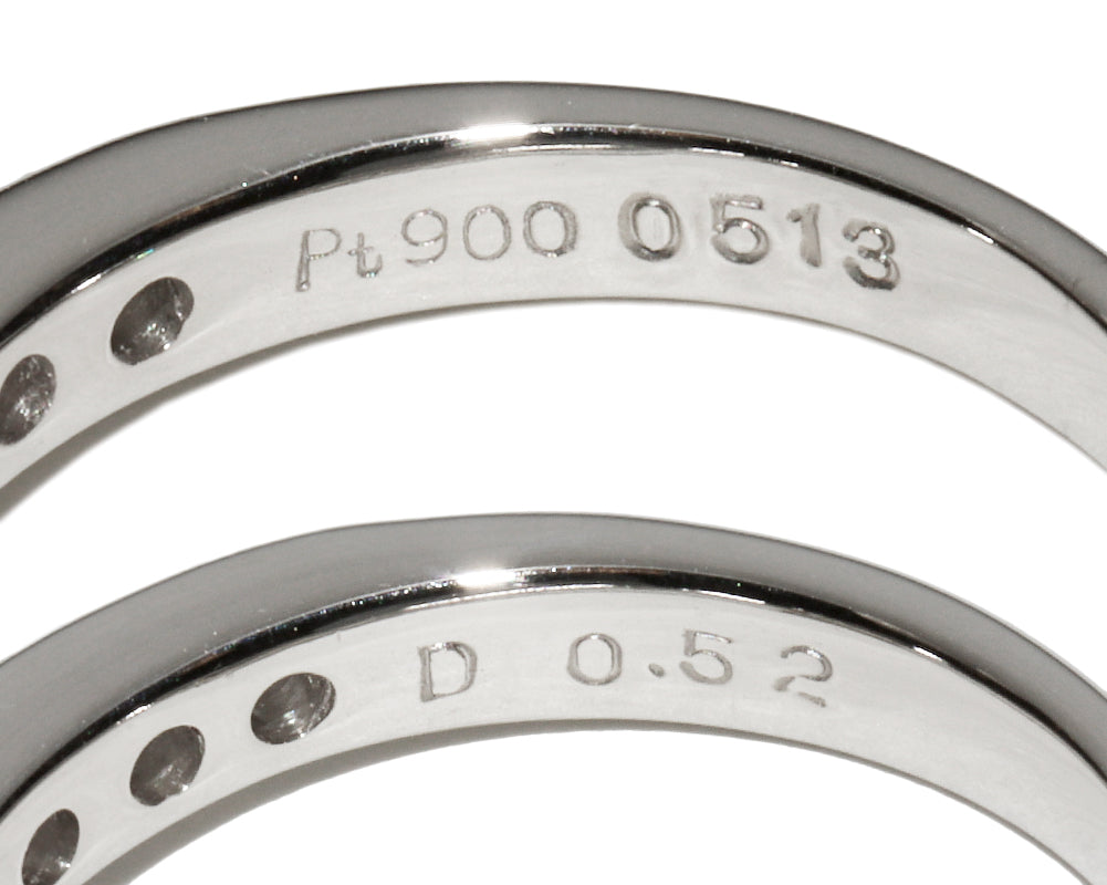 Pt900 プラチナ ダイヤモンド リング 0.52ct