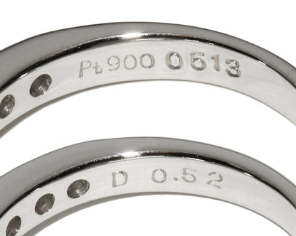 Pt900 プラチナ ダイヤモンド リング 0.52ct