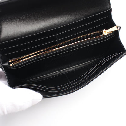 ボッテガ・ヴェネタ マキシイントレチャートレザー長財布