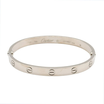 カルティエ ラブ ブレスレット ホワイトゴールド 17