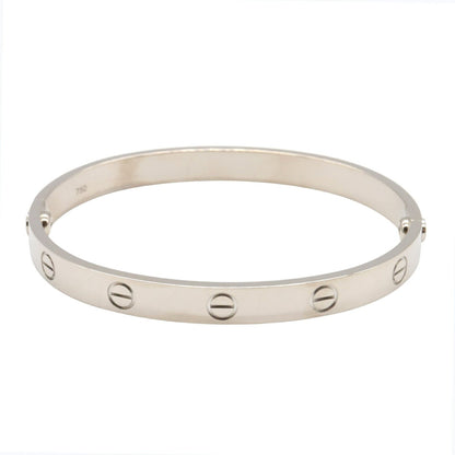 カルティエ ラブ ブレスレット ホワイトゴールド 17