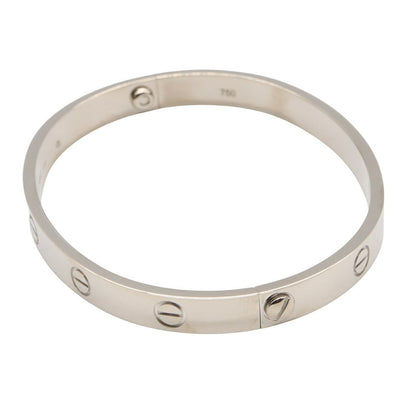 カルティエ ラブ ブレスレット ホワイトゴールド 17