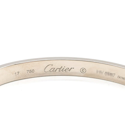 カルティエ ラブ ブレスレット ホワイトゴールド 17