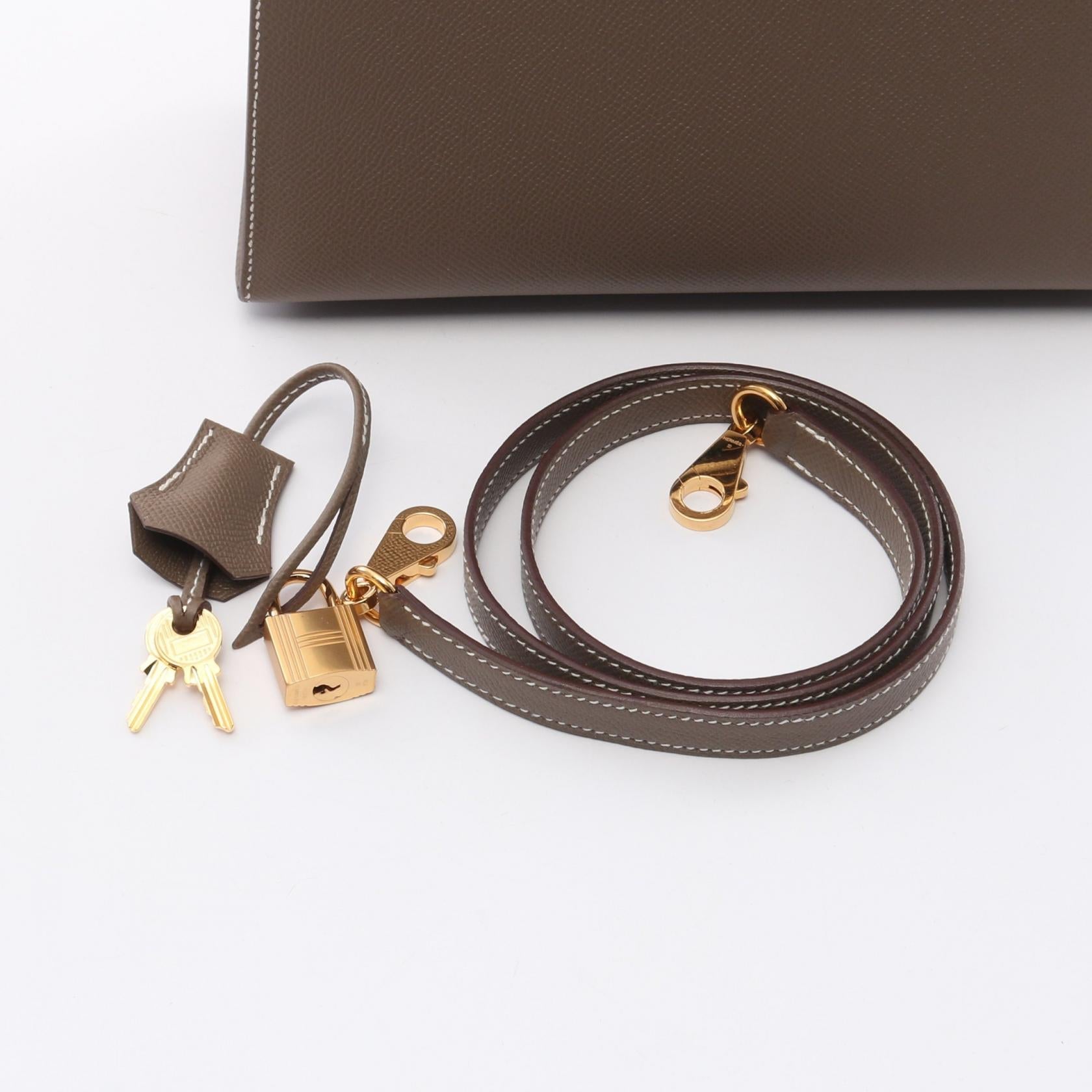 エルメス ケリー 25 ヴォー エプソン ハンドバッグ