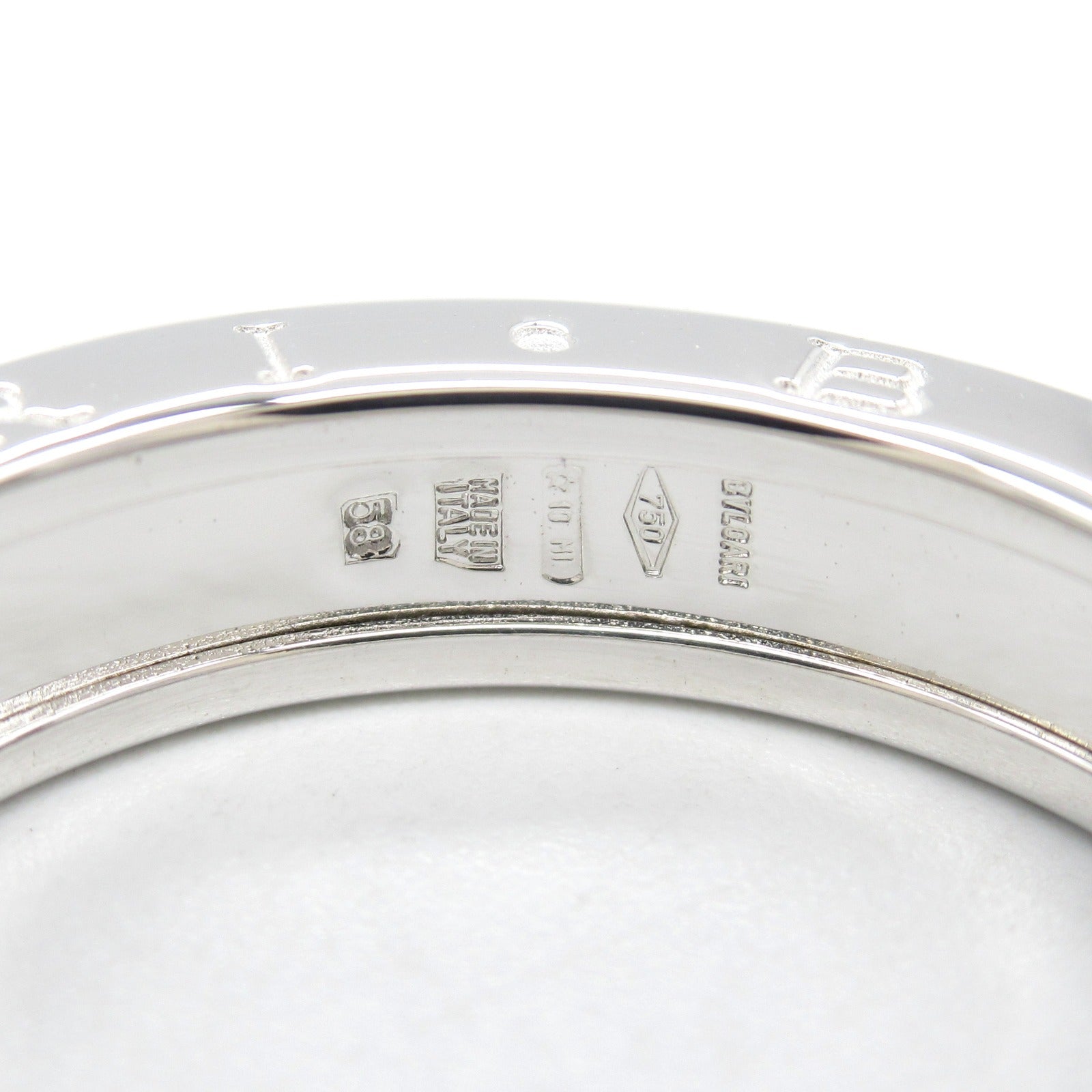 ブルガリ B-zero1 K18WG リング サイズ 17