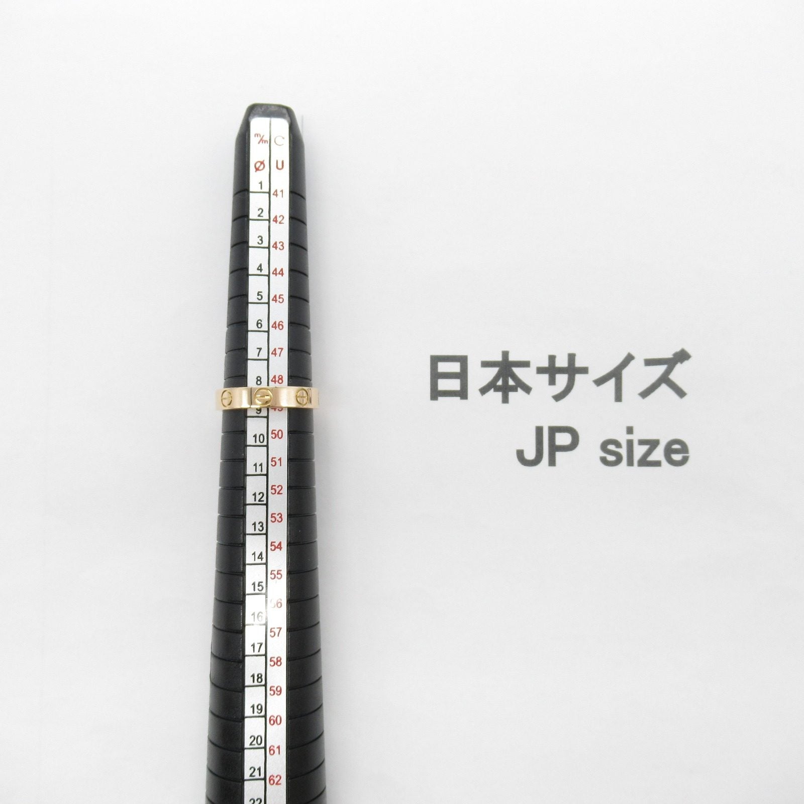 カルティエ ミニラブリング Au750 リング 49号