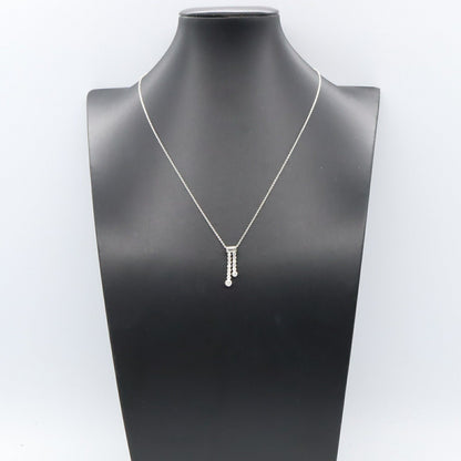 ティファニー & Co. ジャズ ダブル ドロップ Pt950 ネックレス