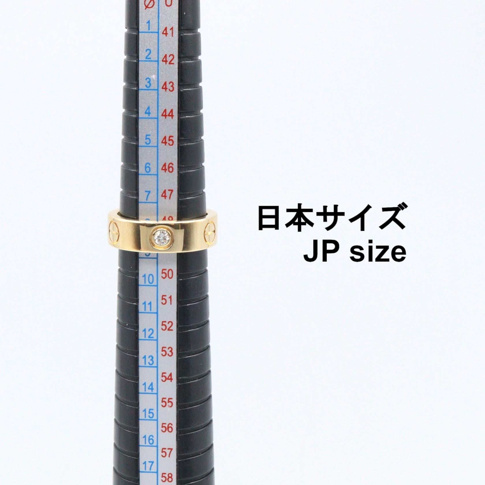 カルティエ ラブ Au750 ダイヤモンド リング 49号